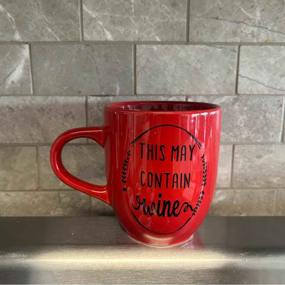 “This May Contain Wine” Mug